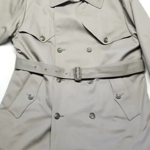 London Fog Towne Trench Coat Belt 42R - Picture 6 of 12